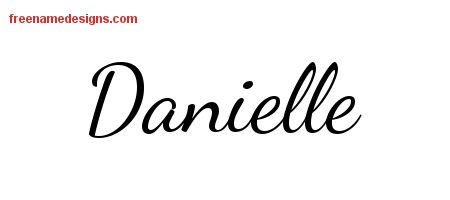 Danielle Lively Script Name Tattoo Designs