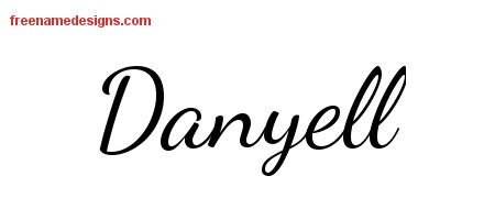 Danyell Lively Script Name Tattoo Designs