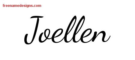 Joellen Lively Script Name Tattoo Designs