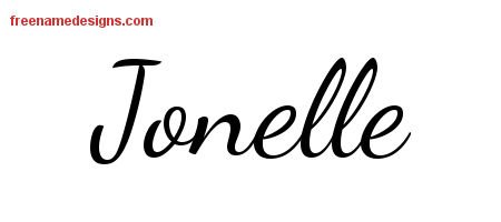 Jonelle Lively Script Name Tattoo Designs