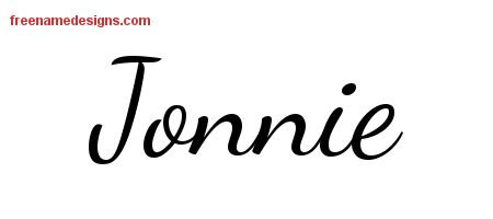Jonnie Lively Script Name Tattoo Designs