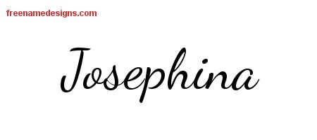Josephina Lively Script Name Tattoo Designs