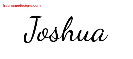 Joshua Lively Script Name Tattoo Designs