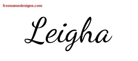 Leigha Lively Script Name Tattoo Designs