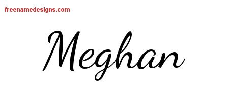 Meghan Lively Script Name Tattoo Designs