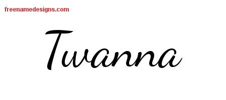 Twanna Lively Script Name Tattoo Designs
