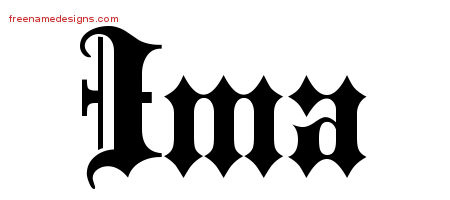 Ima Old English Name Tattoo Designs