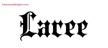 Laree Old English Name Tattoo Designs