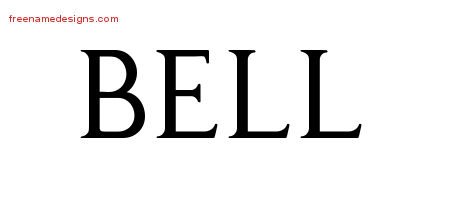Bell Regal Victorian Name Tattoo Designs