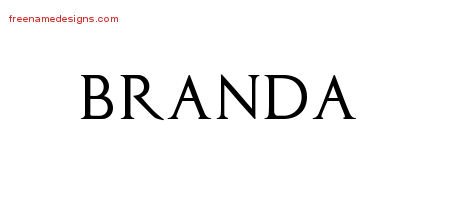 Branda Regal Victorian Name Tattoo Designs