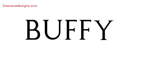 Buffy Regal Victorian Name Tattoo Designs