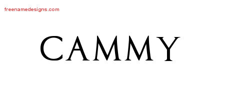 Cammy Regal Victorian Name Tattoo Designs