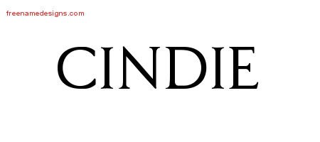Cindie Regal Victorian Name Tattoo Designs