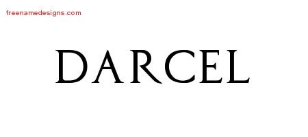 Darcel Regal Victorian Name Tattoo Designs