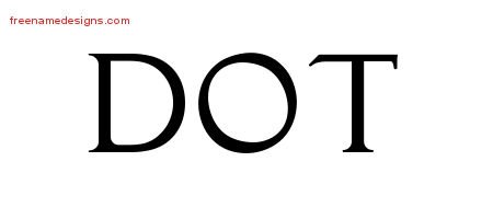 Dot Regal Victorian Name Tattoo Designs