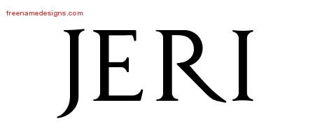 Jeri Regal Victorian Name Tattoo Designs