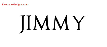Jimmy Regal Victorian Name Tattoo Designs