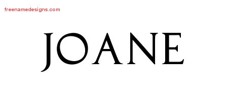Joane Regal Victorian Name Tattoo Designs