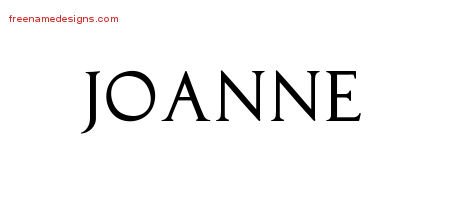 Joanne Regal Victorian Name Tattoo Designs