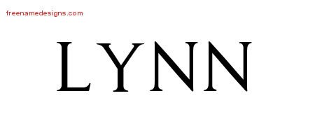 Lynn Regal Victorian Name Tattoo Designs