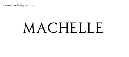 Machelle Regal Victorian Name Tattoo Designs