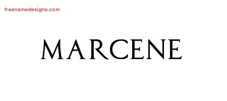 Marcene Regal Victorian Name Tattoo Designs