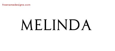 Melinda Regal Victorian Name Tattoo Designs