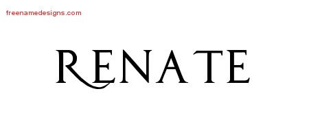 Renate Regal Victorian Name Tattoo Designs