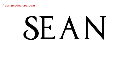 Sean Regal Victorian Name Tattoo Designs