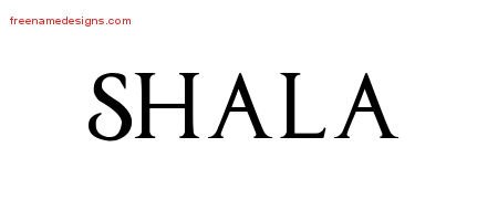 Shala Regal Victorian Name Tattoo Designs
