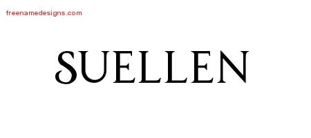 Suellen Regal Victorian Name Tattoo Designs