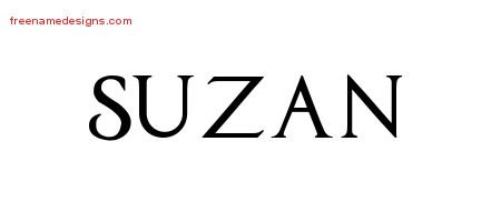 Suzan Regal Victorian Name Tattoo Designs