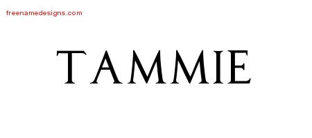 Tammie Regal Victorian Name Tattoo Designs