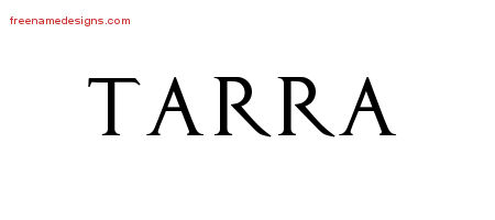 Tarra Regal Victorian Name Tattoo Designs