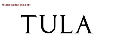 Tula Regal Victorian Name Tattoo Designs