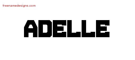 Adelle Titling Name Tattoo Designs