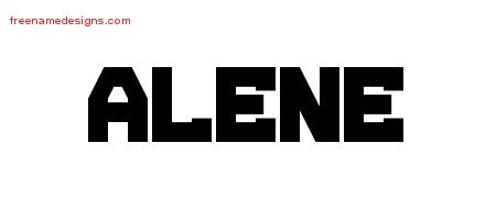Alene Titling Name Tattoo Designs