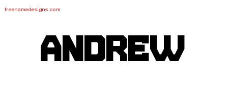Andrew Titling Name Tattoo Designs