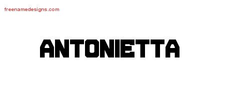 Antonietta Titling Name Tattoo Designs