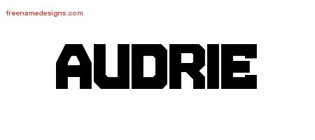 Audrie Titling Name Tattoo Designs