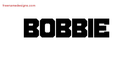 Bobbie Titling Name Tattoo Designs