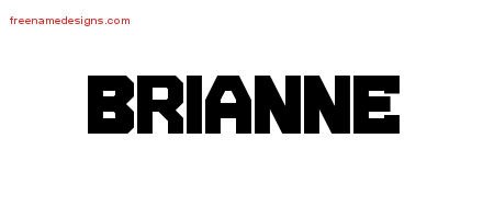 Brianne Titling Name Tattoo Designs