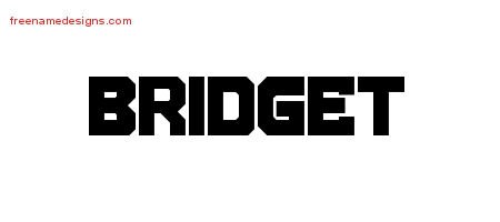 Bridget Titling Name Tattoo Designs