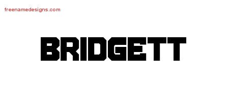 Bridgett Titling Name Tattoo Designs