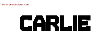 Carlie Titling Name Tattoo Designs