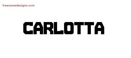 Carlotta Titling Name Tattoo Designs