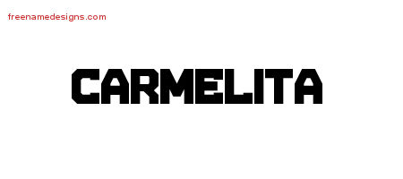 Carmelita Titling Name Tattoo Designs