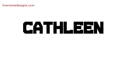 Cathleen Titling Name Tattoo Designs