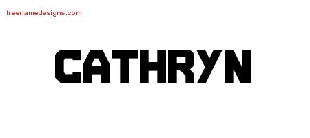 Cathryn Titling Name Tattoo Designs