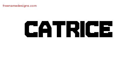 Catrice Titling Name Tattoo Designs